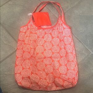 IKEA Red-/White Printed packable shopping Bag - Lightweight